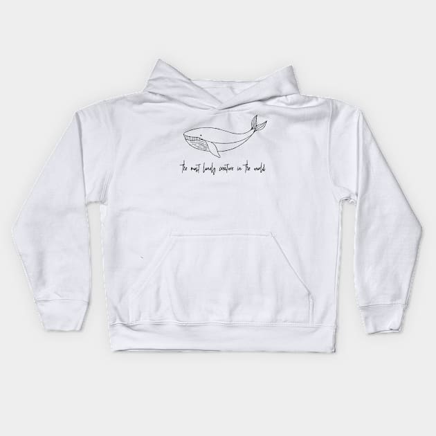 BTS lyrics Whalien 52 Kids Hoodie by Bookishandgeeky